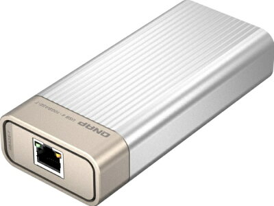 QNAP QNA-UC10G1Tの本体とRJ45端子